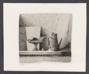 Nature morte à la cafetière et au compotier