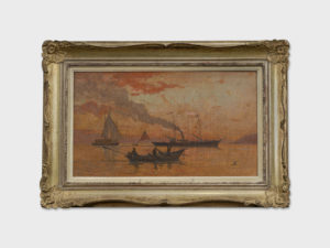 Bateaux au coucher du soleil