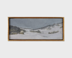 Paysage d’Attalens sous la neige