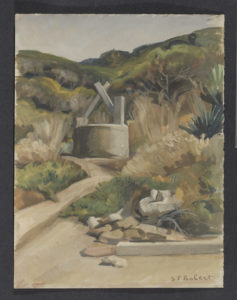 Paysage au puits